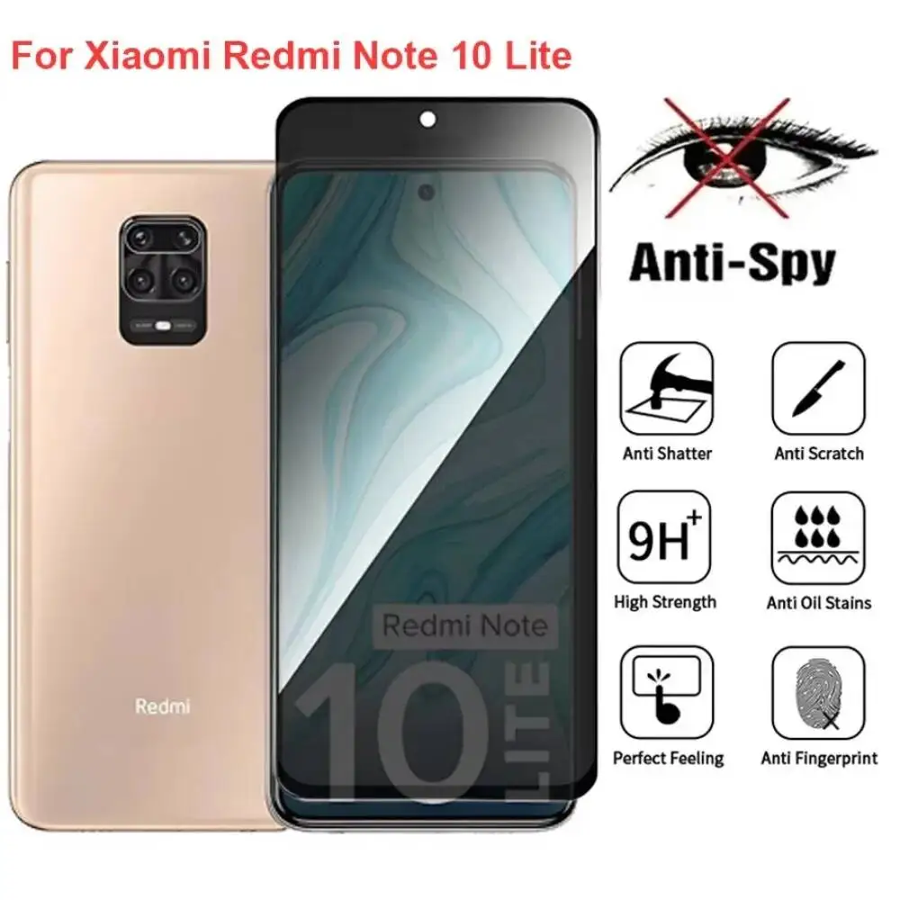 For Xiaomi Note 10 Anti Spy Privacy Tempered Glass Screen Protector Compatible For Redmi Note10 Lite Phone Film
For Xiaomi Note 10 Anti Spy Privacy Tempered Glass Screen Protector Compatible For Redmi Note10 Lite Phone Film