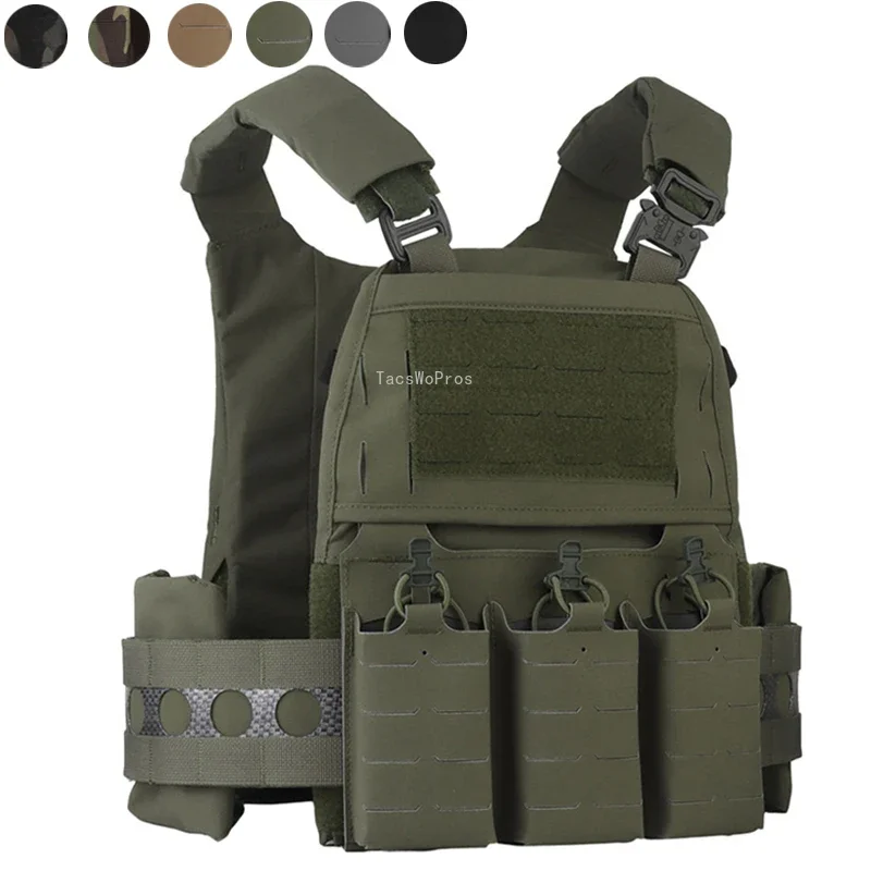 Tactical Plate Carrier Quick Release Vest with Triple 556 Magazine Pouch MOLLE Systems Hunting Airsoft Gear Shooting Vests
Tactical Plate Carrier Quick Release Vest with Triple 556 Magazine Pouch MOLLE Systems Hunting Airsoft Gear Shooting Vests