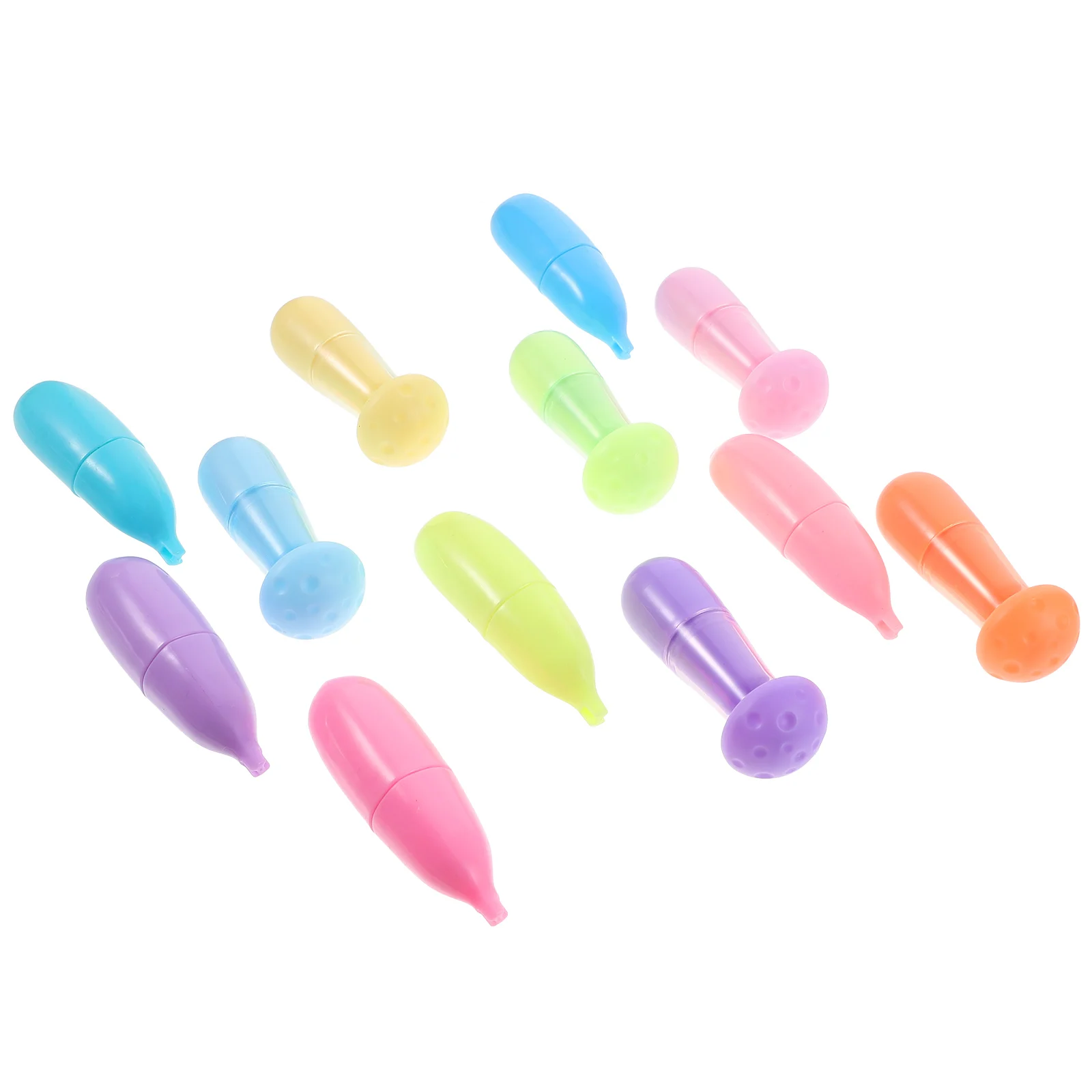 12pcs Mini Highlighters Fluorescent Marker Pens Colorful Students Stationery Cute Cartoon Kawaii Mushroom Banana Design Writing
12pcs Mini Highlighters Fluorescent Marker Pens Colorful Students Stationery Cute Cartoon Kawaii Mushroom Banana Design Writing