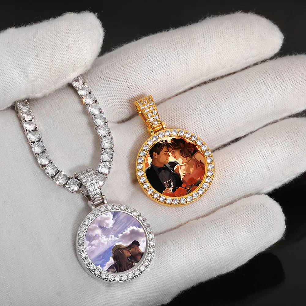 HHIOK High Quality Jewelry DIY Memory Picture Medal Moissanite S925 Pure Silver Customized Photo Pendant Necklace
HHIOK High Quality Jewelry DIY Memory Picture Medal Moissanite S925 Pure Silver Customized Photo Pendant Necklace