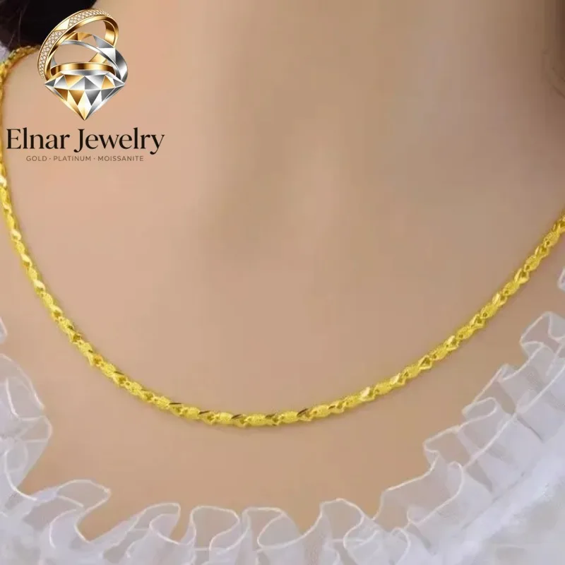 Elnar Jewelry Luxury 24K 9999 Pure Gold real gold Women's Small Fish Necklace Clavicle Chain
Elnar Jewelry Luxury 24K 9999 Pure Gold real gold Women's Small Fish Necklace Clavicle Chain