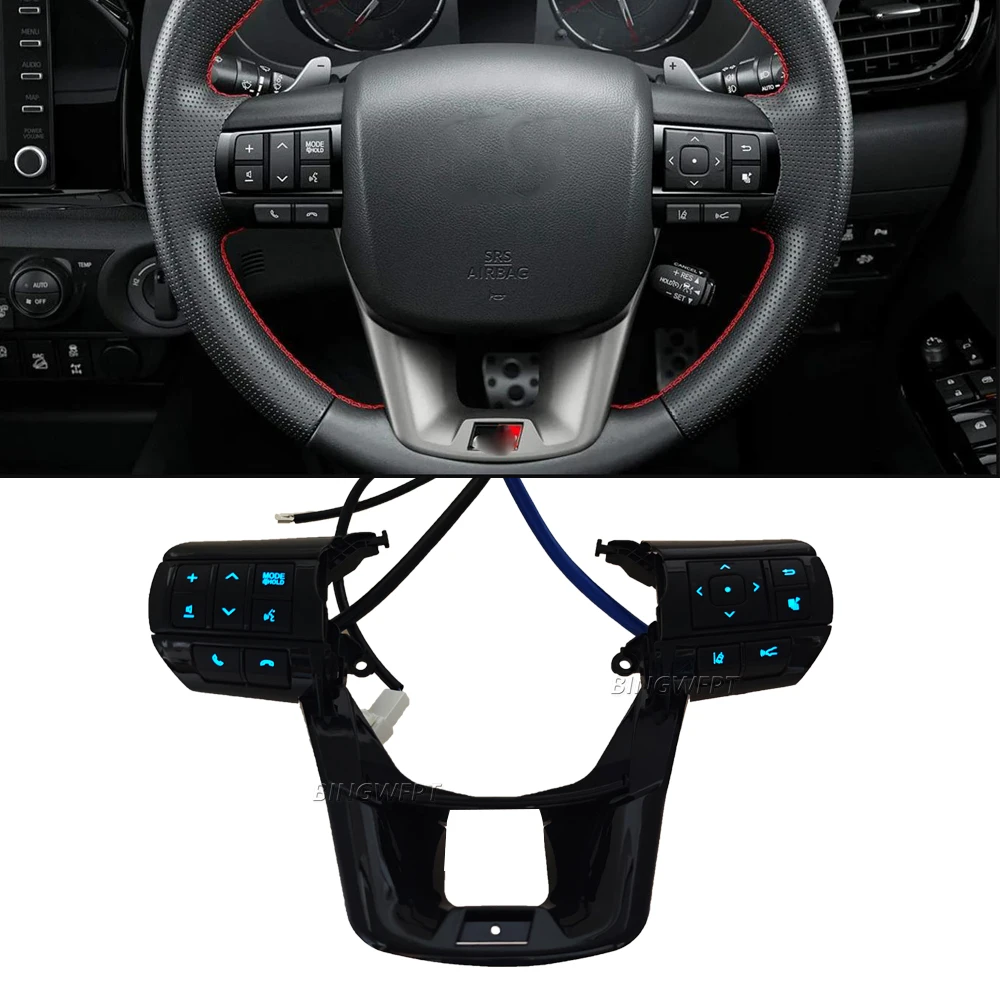 Многофункциональная кнопка на руле для Toyota Hilux Revo Rocco Fortuner 2015 2016 2017-2020, переключатель управления звуком 84250-0K320
Многофункциональная кнопка на руле для Toyota Hilux Revo Rocco Fortuner 2015 2016 2017-2020, переключатель управления звуком 84250-0K320