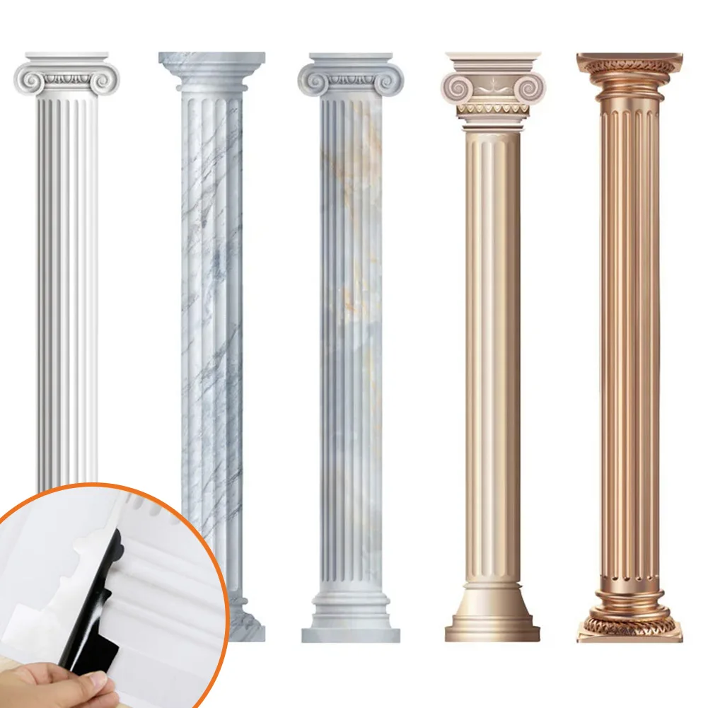 Decoration Stickers 3D Roman Column Self-Adhesive Wallspaper Home TV Sofa Background Wall Bedroom Bar Bookshop Office Decor
Decoration Stickers 3D Roman Column Self-Adhesive Wallspaper Home TV Sofa Background Wall Bedroom Bar Bookshop Office Decor