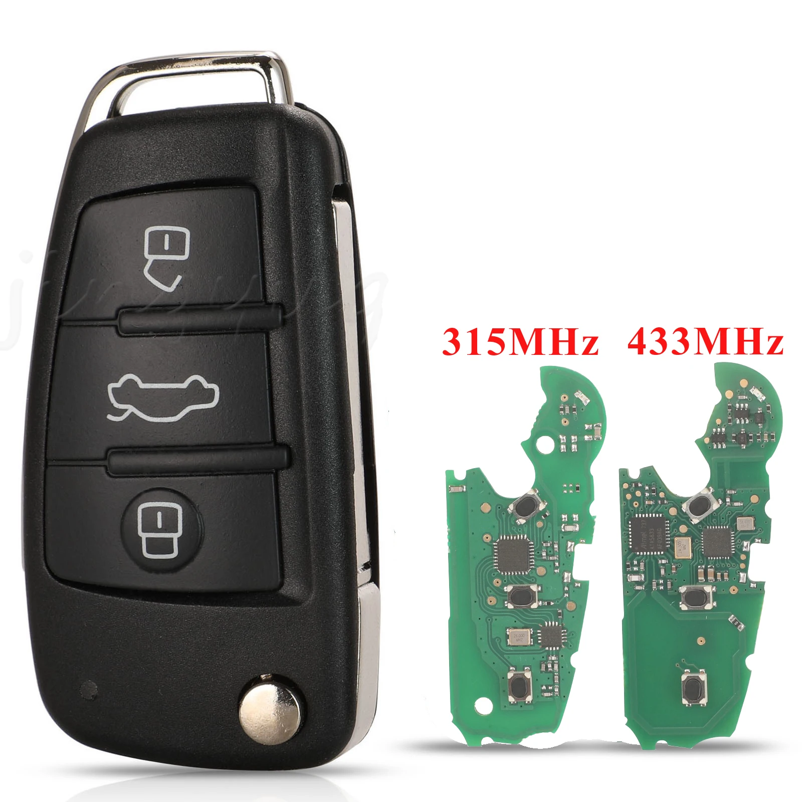 jingyuqin Folding Remote Car Key 3 Buttons 315MHz/433Mhz With 8E Chip For Audi A6L - 8E0 837 220 Q / 8E0837220Q
jingyuqin Folding Remote Car Key 3 Buttons 315MHz/433Mhz With 8E Chip For Audi A6L - 8E0 837 220 Q / 8E0837220Q
