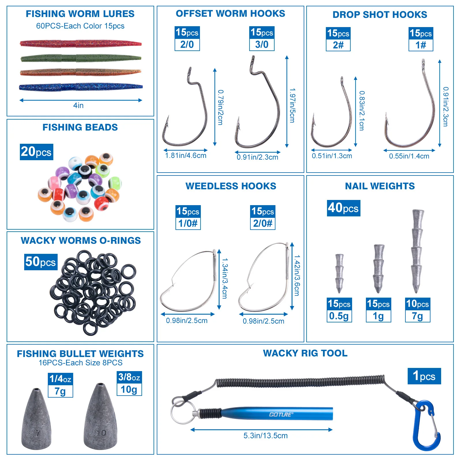 Goture Lure Set, Soft Bait Perch Warbler Fish Bait Soft Worms Threaded Curly Tail Maggot Bionic Bait Fake Baits Lead Head Hooks
Goture Lure Set, Soft Bait Perch Warbler Fish Bait Soft Worms Threaded Curly Tail Maggot Bionic Bait Fake Baits Lead Head Hooks