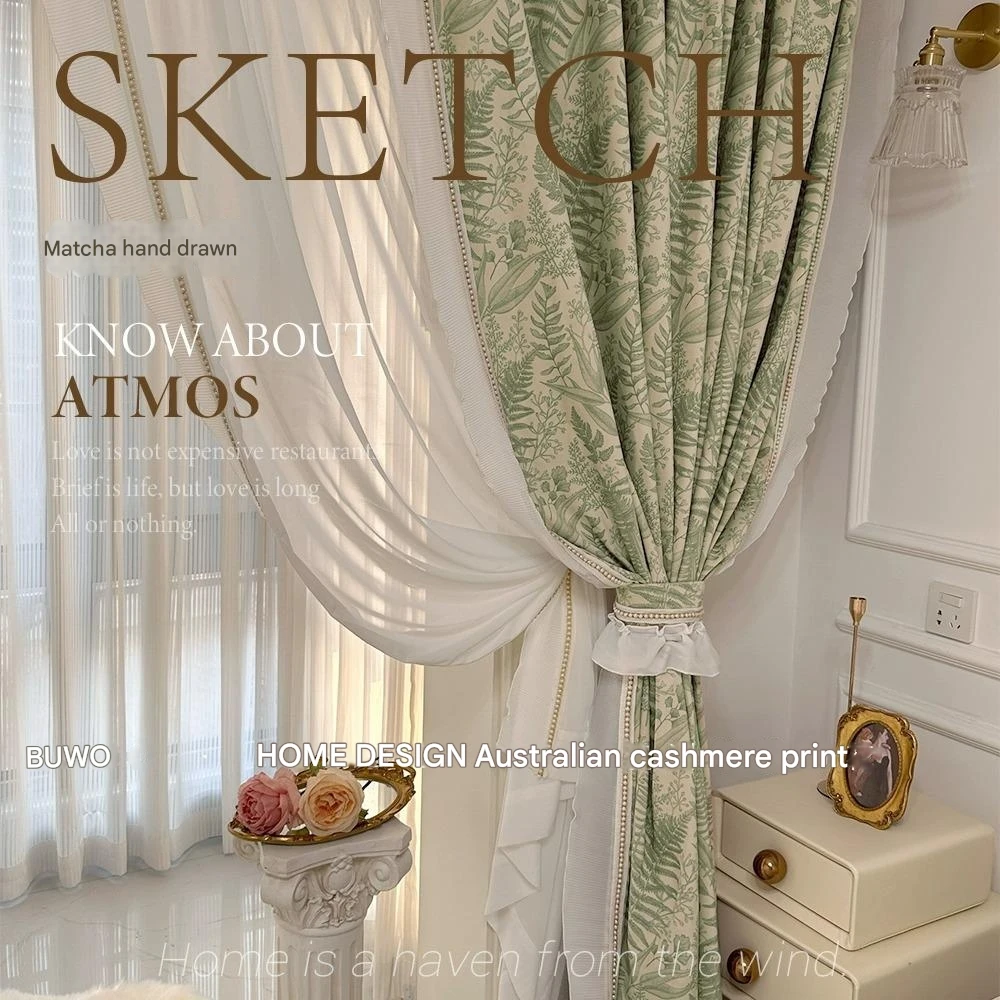 French printed curtains living room bedroom balcony small fresh pearl ear edge lace lace curtain velvet
French printed curtains living room bedroom balcony small fresh pearl ear edge lace lace curtain velvet