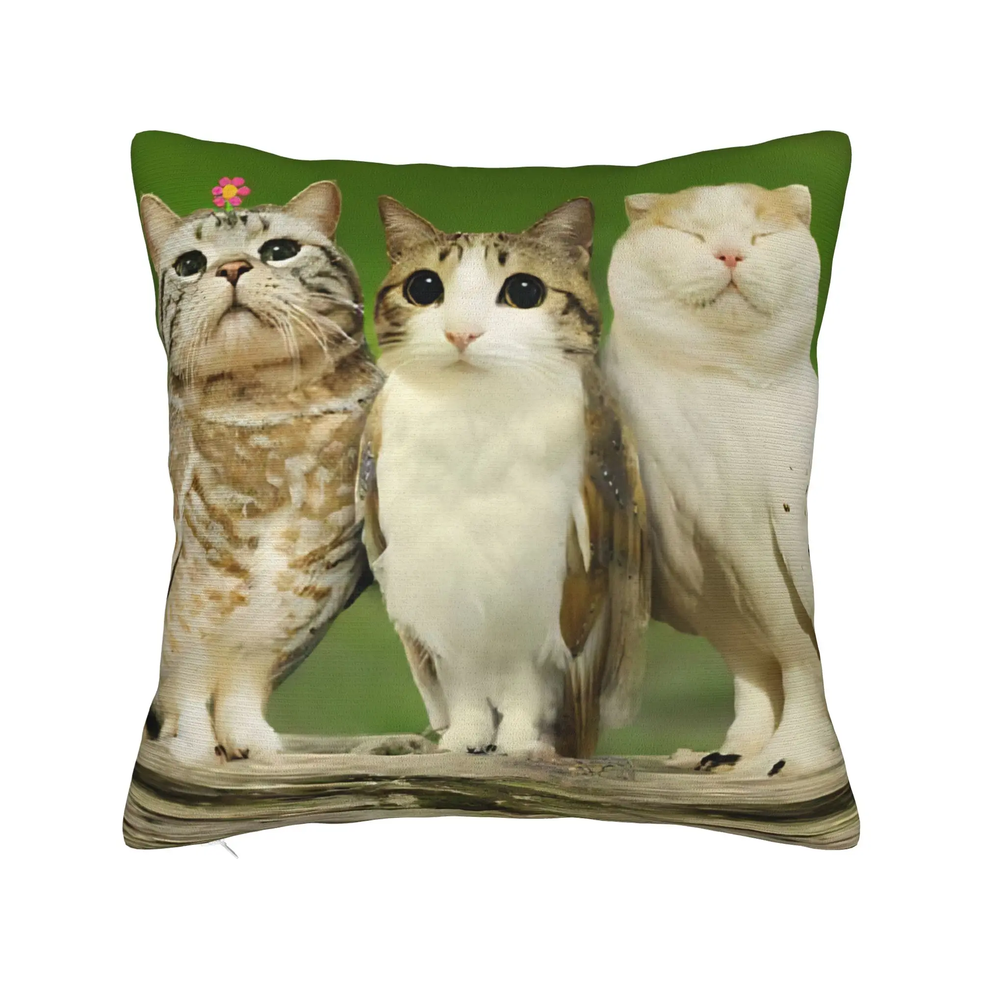 Meowl Cat Owl meme Pillowcase Soft Polyester Cushion Cover Decorations Throw Pillow Case Cover Home Square 45X45cm
Meowl Cat Owl meme Pillowcase Soft Polyester Cushion Cover Decorations Throw Pillow Case Cover Home Square 45X45cm