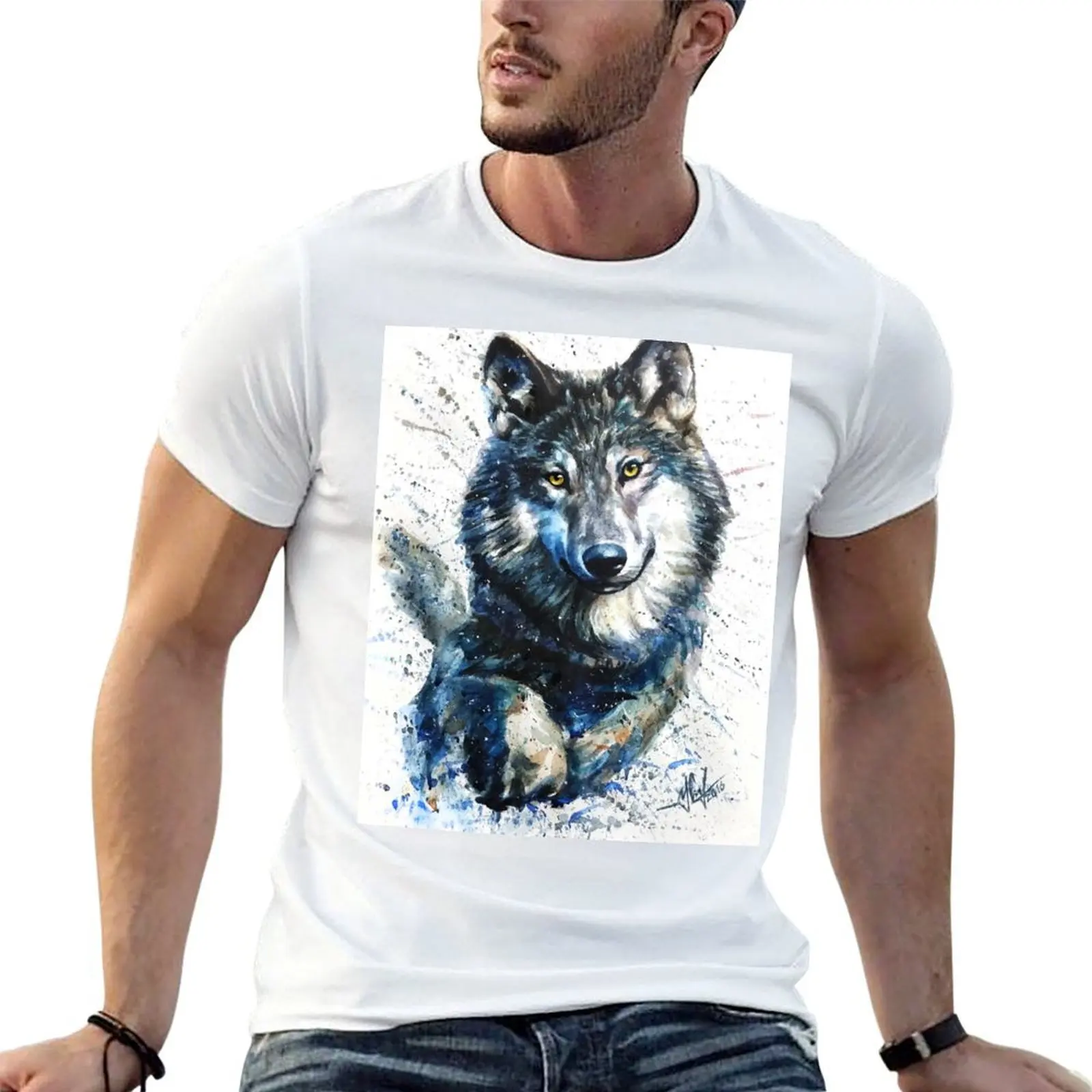Wolf watercolor T-Shirt t shirts designer funny t shirts dark humor T-Shirt 
Wolf watercolor T-Shirt t shirts designer funny t shirts dark humor T-Shirt