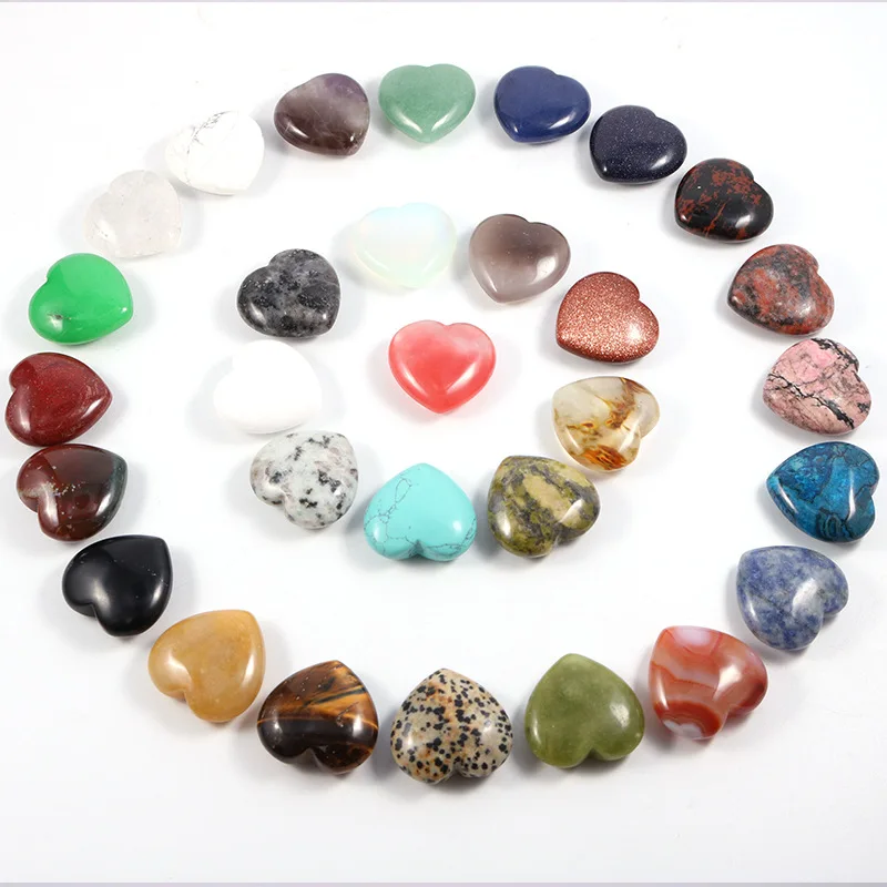 10 pcs/bag 30mm Crystal Hearts Type Natural Quartz Healing Gem Mini Crystal Heart Chakra Stones
10 pcs/bag 30mm Crystal Hearts Type Natural Quartz Healing Gem Mini Crystal Heart Chakra Stones
