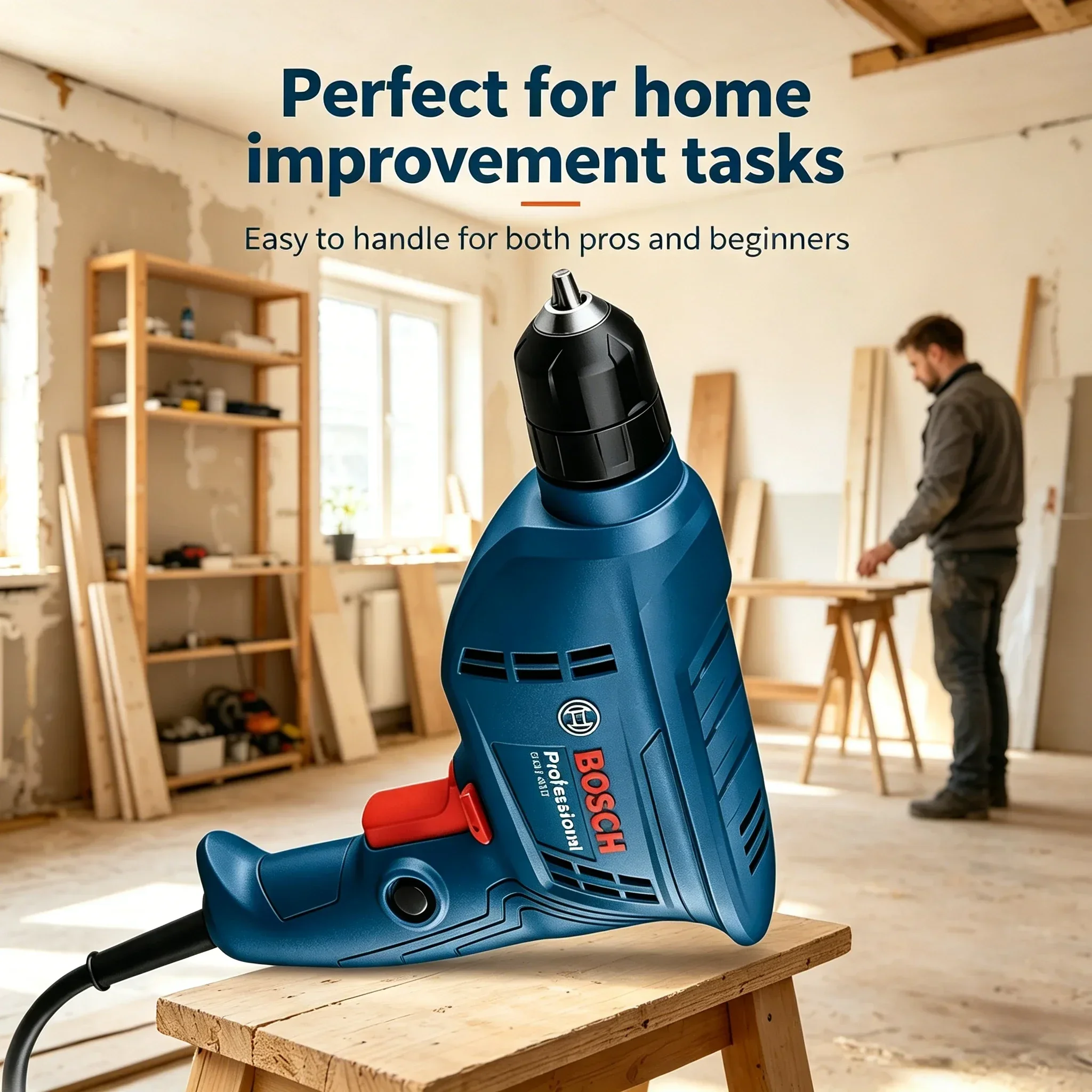 Bosch GBM400 Handheld Power Drill Consistent Torque for Common Wood Drilling and Everyday Domestic Fastening Needs
Bosch GBM400 Handheld Power Drill Consistent Torque for Common Wood Drilling and Everyday Domestic Fastening Needs
