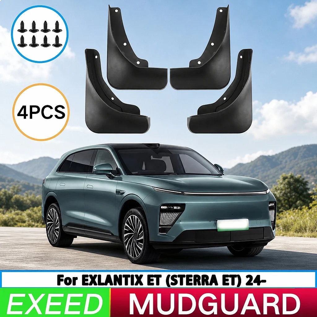 For Exlantix ET Sterra ET 2024 Car Tire Fender Splash Guard Front Rear Wheel Mud Flaps 4pcs
For Exlantix ET Sterra ET 2024 Car Tire Fender Splash Guard Front Rear Wheel Mud Flaps 4pcs