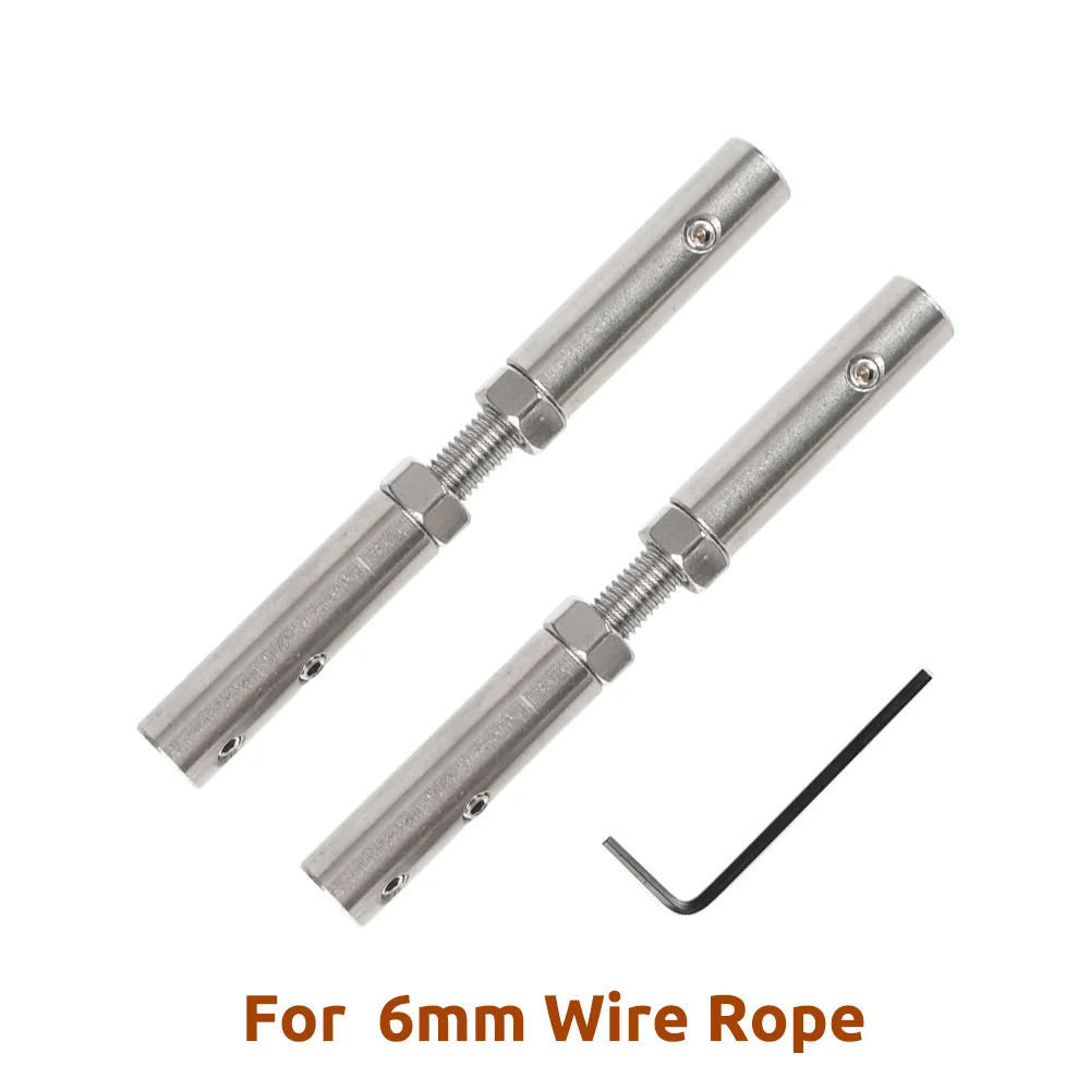 SGYM 10PCS Wire Rope Thread Stud Tensioner 6mm Both End Fitting Handscrew Clamp with Screw Bolts For Cable Railing
SGYM 10PCS Wire Rope Thread Stud Tensioner 6mm Both End Fitting Handscrew Clamp with Screw Bolts For Cable Railing