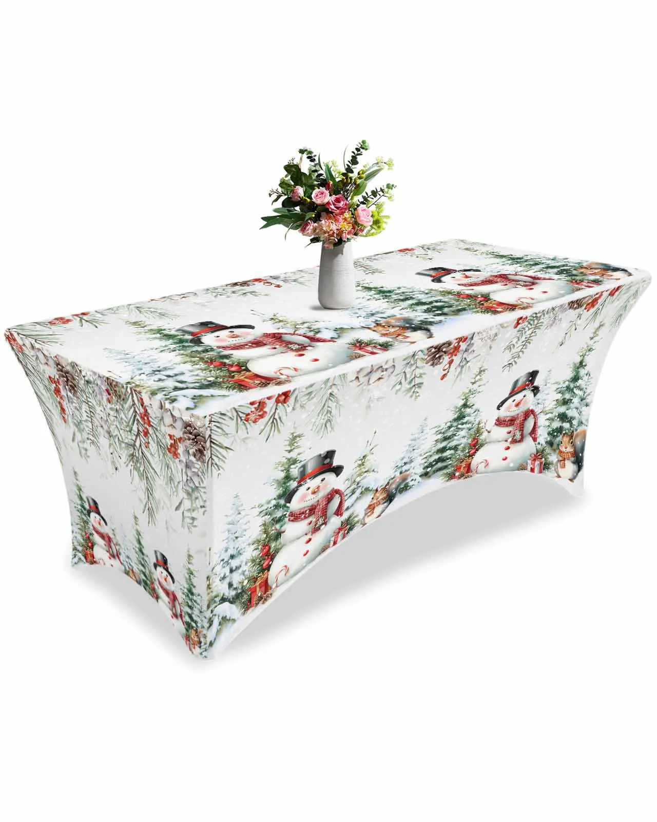 Christmas Berry Pine Snowman Tree Squirrel High Stretch Tablecloth Wedding Party Decor Table Cover Outdoor Table Cloth
Christmas Berry Pine Snowman Tree Squirrel High Stretch Tablecloth Wedding Party Decor Table Cover Outdoor Table Cloth