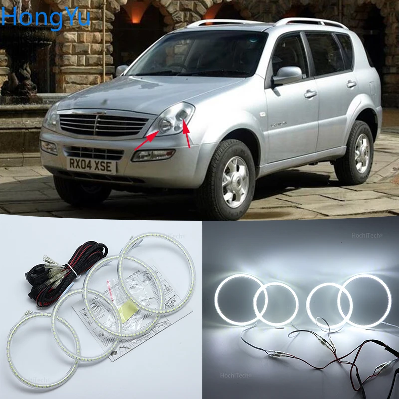 Super Bright White Color 3528 SMD Led Angel Eyes Kit Daytime Running Light DRL for Ssangyong Rexton 2003 2004 2005
Super Bright White Color 3528 SMD Led Angel Eyes Kit Daytime Running Light DRL for Ssangyong Rexton 2003 2004 2005
