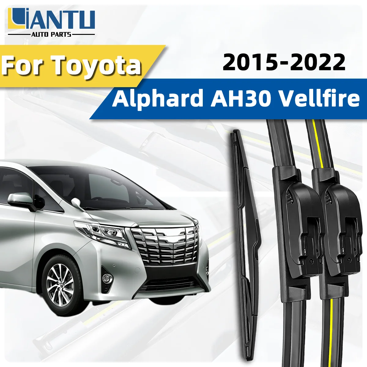 3PCS Front Rear Wiper Blades Fit For Toyota Alphard AH30 Vellfire 2015-2022 Car Premium Quiet Streak-Free Durable Part 2021 2020
3PCS Front Rear Wiper Blades Fit For Toyota Alphard AH30 Vellfire 2015-2022 Car Premium Quiet Streak-Free Durable Part 2021 2020