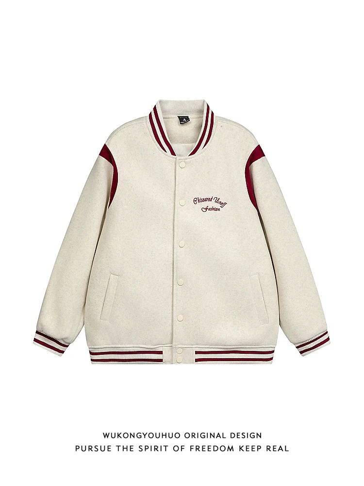 Ретро-американский вязаный шерстяной бейсбольный пиджак с вышивкой, свободная повседневная верхняя одежда для пар, осенняя молодежная мода
Ретро-американский вязаный шерстяной бейсбольный пиджак с вышивкой, свободная повседневная верхняя одежда для пар, осенняя молодежная мода