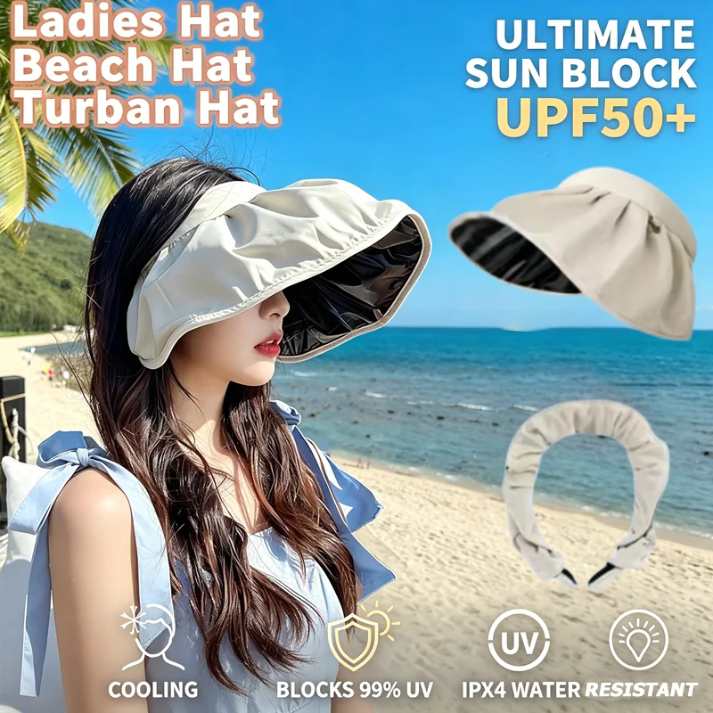 New Shell Sunscreen Hat for Women UV Protection Foldable Beach Hat Summer Hairband Dual Purpose Sun Visor Hat Multi-functional
New Shell Sunscreen Hat for Women UV Protection Foldable Beach Hat Summer Hairband Dual Purpose Sun Visor Hat Multi-functional
