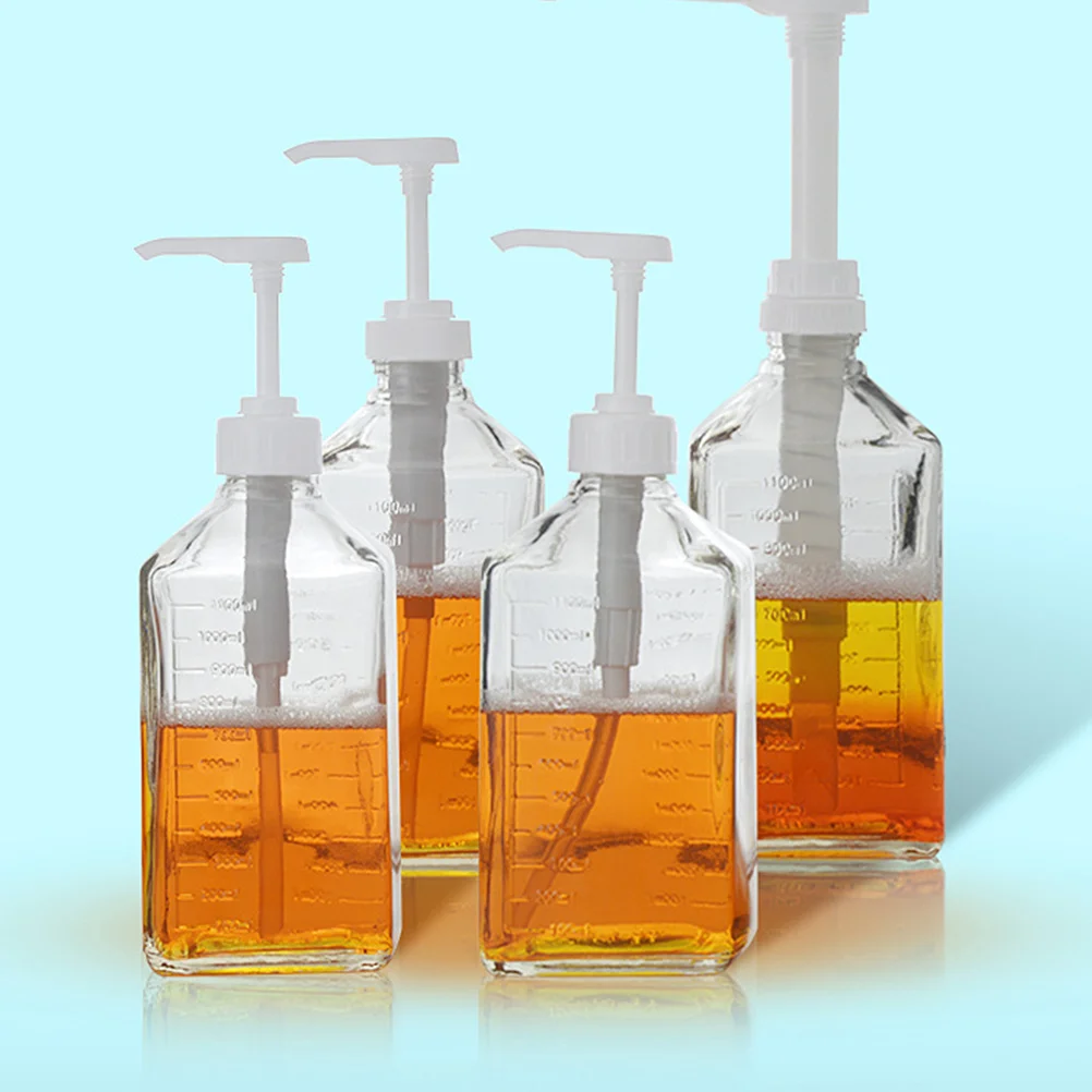 1Pcs Hand Press Squeeze Bottle Glass and PP Plastic Syrup Storage 10Cc Clear Scale Design for Honey Oil Maple Syrup Coffee Milk
1Pcs Hand Press Squeeze Bottle Glass and PP Plastic Syrup Storage 10Cc Clear Scale Design for Honey Oil Maple Syrup Coffee Milk