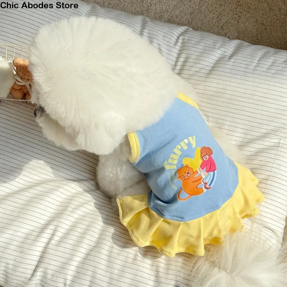Thin Strap Dogs Vest Printed Design Comfortable Fabric Puppy Camisole Cute Style Soft Small Dog Cat Dress Spring and Summer
Thin Strap Dogs Vest Printed Design Comfortable Fabric Puppy Camisole Cute Style Soft Small Dog Cat Dress Spring and Summer