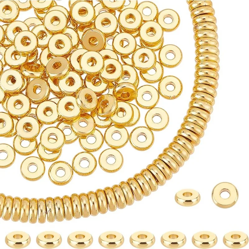 150pcs 6mm Flat Heishi Spacer Beads 18K Gold Plated Beads Disc Loose Bead Brass Flat Round Metal Bead for Jewelry Making
150pcs 6mm Flat Heishi Spacer Beads 18K Gold Plated Beads Disc Loose Bead Brass Flat Round Metal Bead for Jewelry Making
