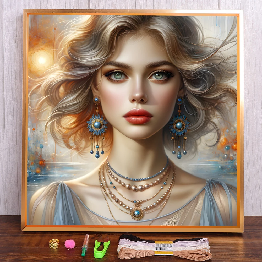 Portrait Girl Printed Cross Stitch DIY Embroidery Patterns DMC Threads Sewing Handiwork Craft Hobby Promotions Different Stamped
Portrait Girl Printed Cross Stitch DIY Embroidery Patterns DMC Threads Sewing Handiwork Craft Hobby Promotions Different Stamped