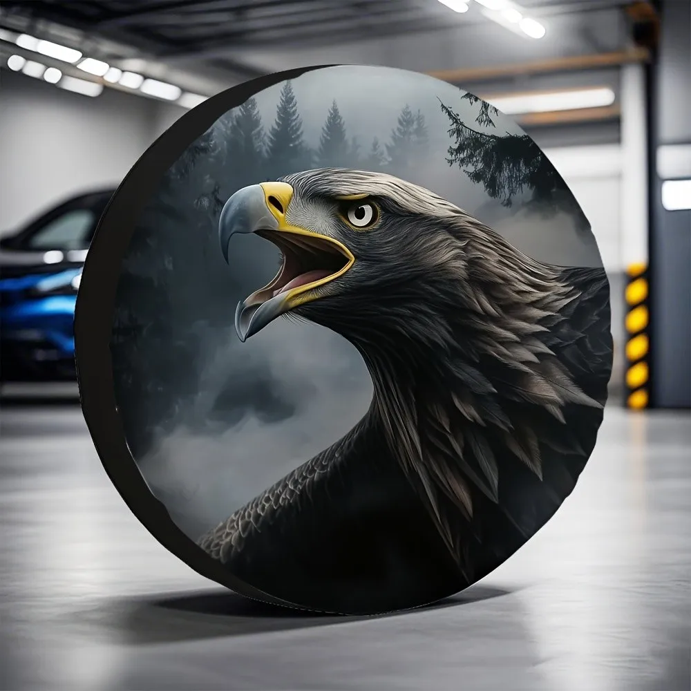 Eagle Head Graphic Spare Tire Cover Durable Polyester Waterproof Vehicle Protector
Eagle Head Graphic Spare Tire Cover Durable Polyester Waterproof Vehicle Protector