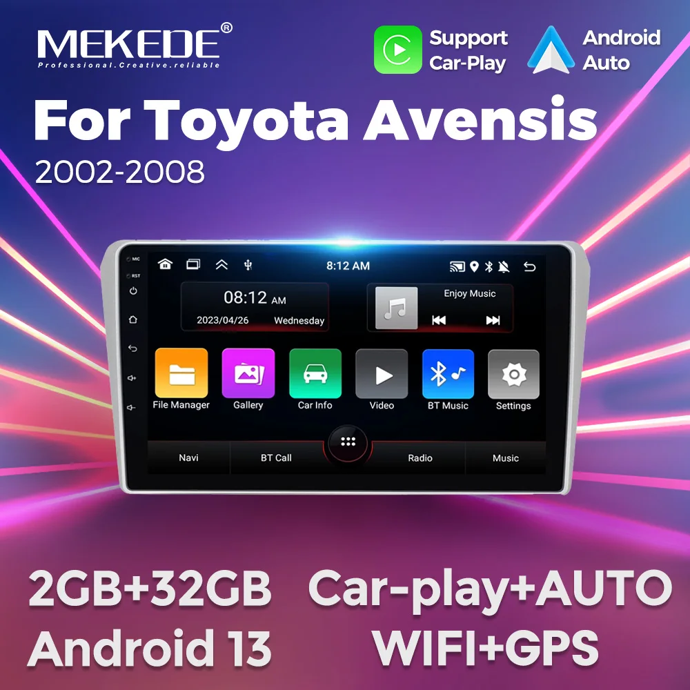 MEKEDE Android 13 Car Radio Stereo 2din for Toyota Avensis 2002-2008 AUTO GPS Navigation Multimedia Player CarPlay DVD Head Unit
MEKEDE Android 13 Car Radio Stereo 2din for Toyota Avensis 2002-2008 AUTO GPS Navigation Multimedia Player CarPlay DVD Head Unit