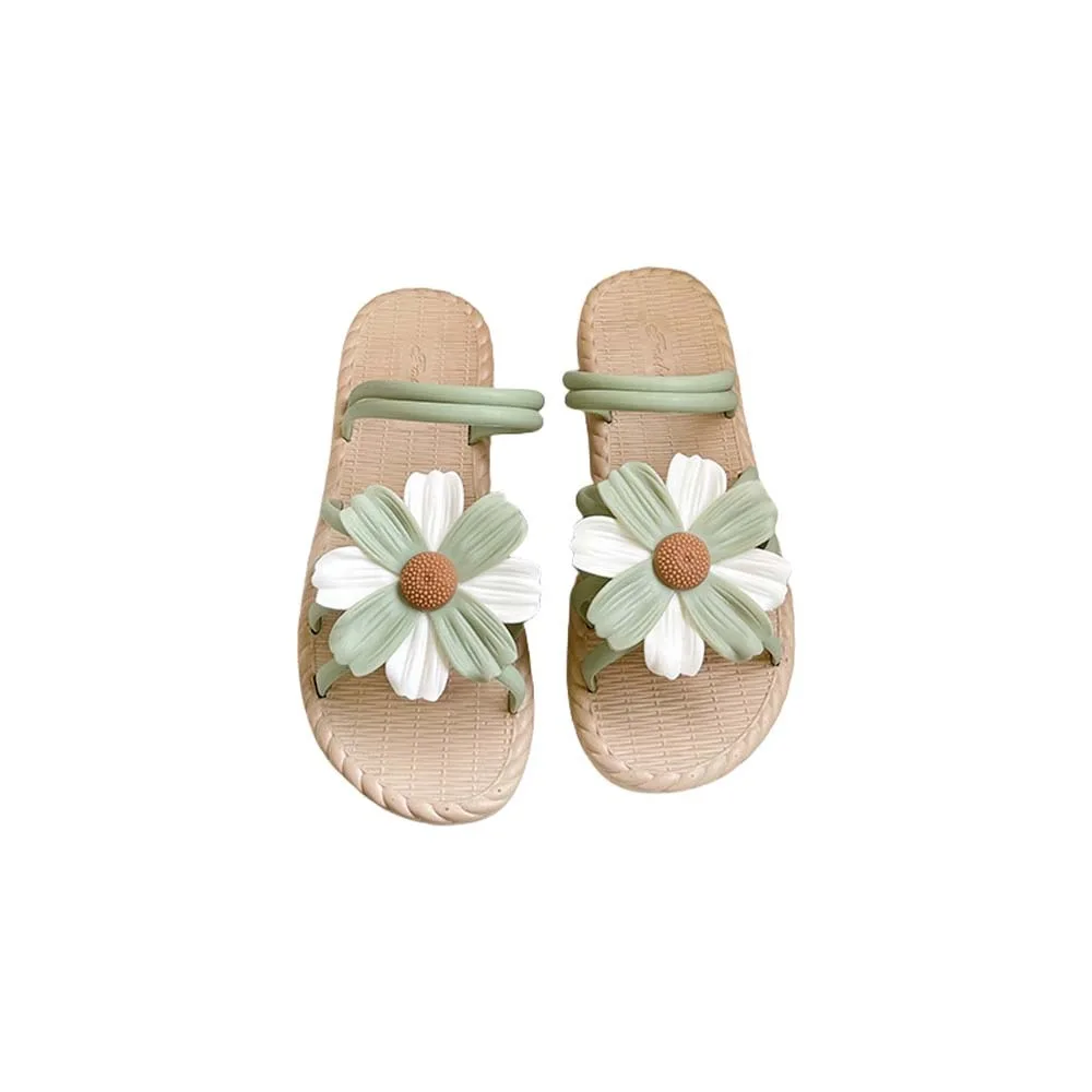 Soft PVC Flower Flats Slippers Bohemian Style Beachwear Shoes Slippers for Women Fashion Anti Slip Slides Sandals Home
Soft PVC Flower Flats Slippers Bohemian Style Beachwear Shoes Slippers for Women Fashion Anti Slip Slides Sandals Home