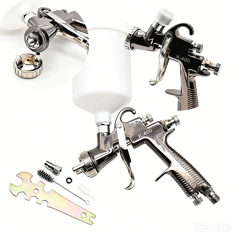 Auarita K-400 LVMP Professional Spray Gun 1.4mm Nozzle 600ml Gravity Feed Cup High Quality For Automotive Car Finish Painting
Auarita K-400 LVMP Professional Spray Gun 1.4mm Nozzle 600ml Gravity Feed Cup High Quality For Automotive Car Finish Painting