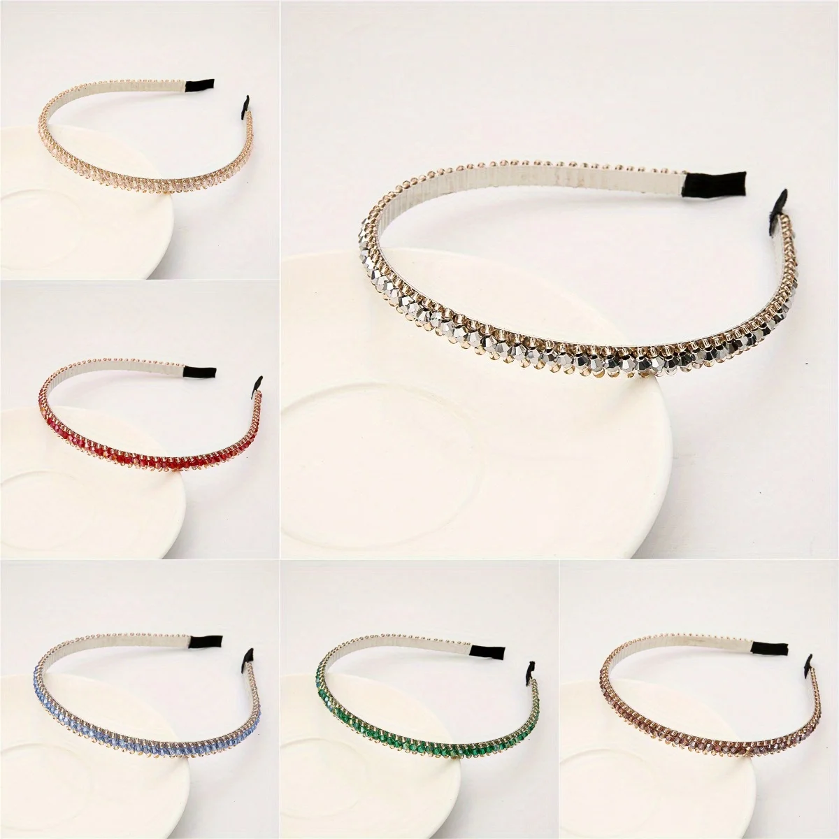 Thin Crystal Hairband Handmade Beaded Design Non-Slip Vintage Elegant Hair Hoop for Women Light Luxury Evening Party Accessories
Thin Crystal Hairband Handmade Beaded Design Non-Slip Vintage Elegant Hair Hoop for Women Light Luxury Evening Party Accessories