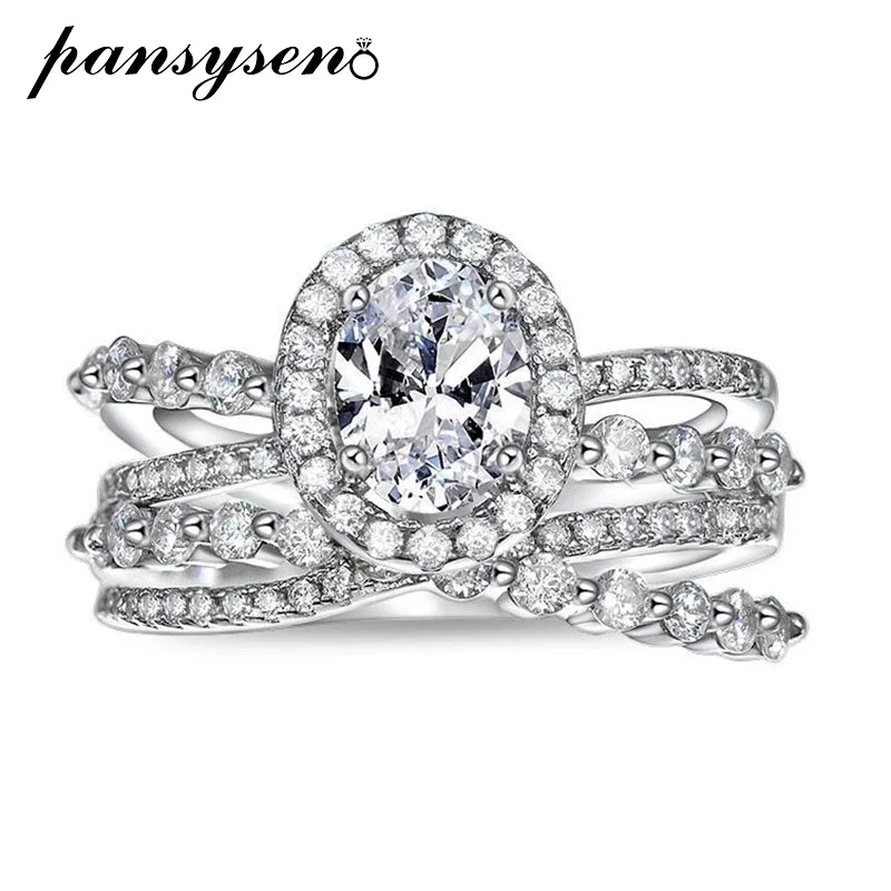 Classic 100% 925 Sterling Silver 6*8MM Oval Cut High Carbon Diamond Rings for Women 18K White Gold Plated Wedding Fine Jewelry
Classic 100% 925 Sterling Silver 6*8MM Oval Cut High Carbon Diamond Rings for Women 18K White Gold Plated Wedding Fine Jewelry
