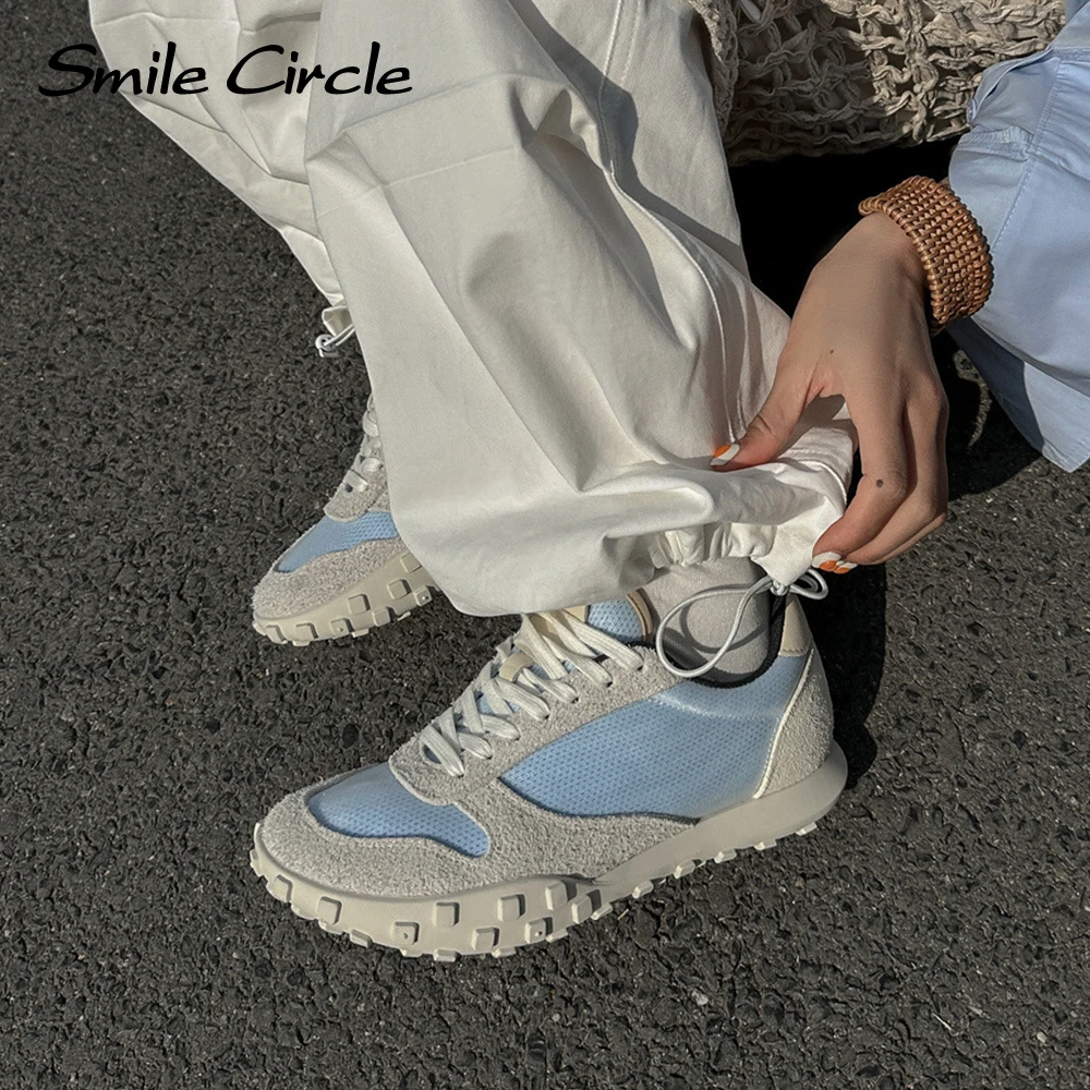 Smile Circle Sneakers Women Suede Leather Chunky Sneakers Comfortable Breathable Running Shoes Stylish Platform Design
Smile Circle Sneakers Women Suede Leather Chunky Sneakers Comfortable Breathable Running Shoes Stylish Platform Design