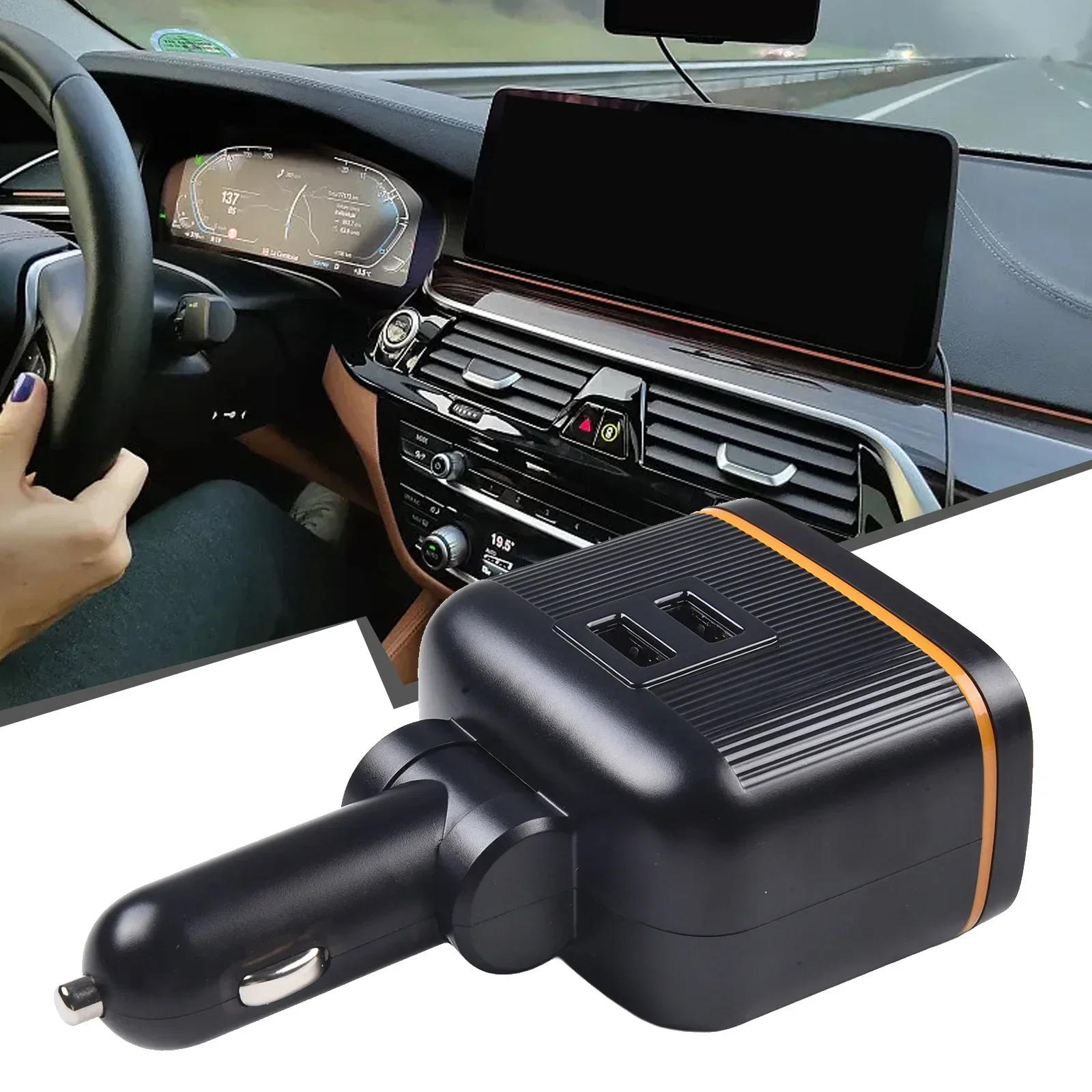 Car Charger Plug Dual USB Ports Type-C 145W PD Fast Charging Adapter For Phone Car Charger Plug Dual USB Ports
Car Charger Plug Dual USB Ports Type-C 145W PD Fast Charging Adapter For Phone Car Charger Plug Dual USB Ports