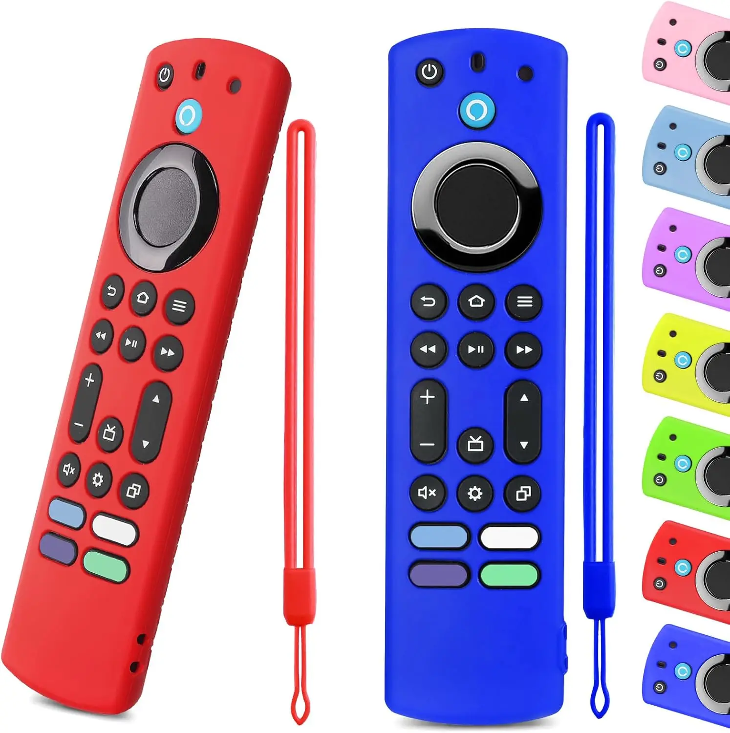 Silicone Remote Cover Case for Fire TV 4K Max (2nd) Insignia Toshiba Omni, Anti-Slip Protective Skin with Lanyard (Blue & Red)
Silicone Remote Cover Case for Fire TV 4K Max (2nd) Insignia Toshiba Omni, Anti-Slip Protective Skin with Lanyard (Blue & Red)