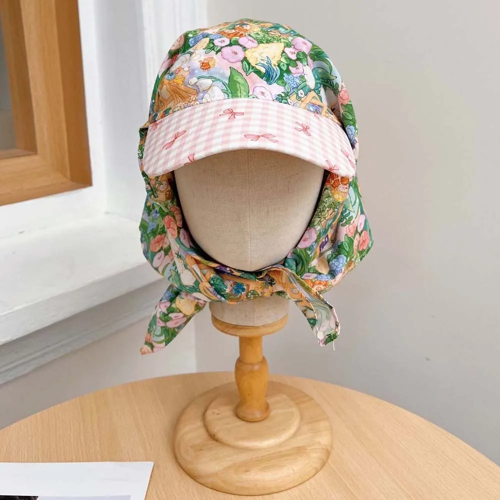 Driving Rural Style Headscarf Baseball Hat Floral Plaid Scarf Peaked Cap Soft Bow Strappy Bandana Cap Women
Driving Rural Style Headscarf Baseball Hat Floral Plaid Scarf Peaked Cap Soft Bow Strappy Bandana Cap Women