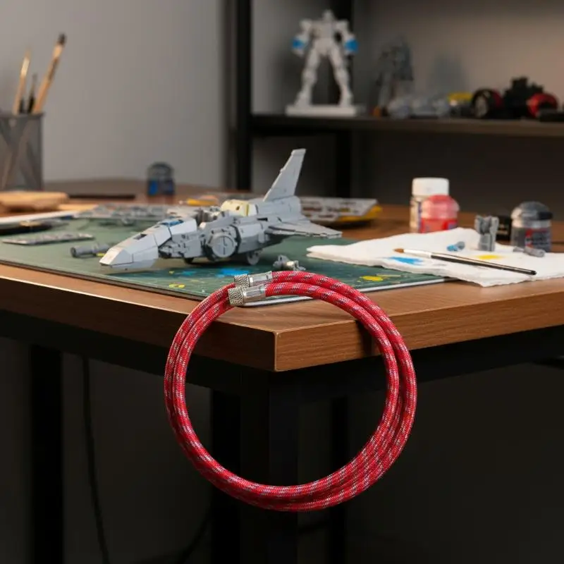 1Pcs Air Brush DIY Accessories Professional Nylon Braided Airbrush Hose With Standard 1/8" 1.8meters/5.9ft Size
1Pcs Air Brush DIY Accessories Professional Nylon Braided Airbrush Hose With Standard 1/8" 1.8meters/5.9ft Size