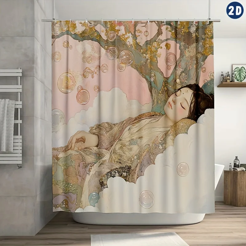 Занавеска для душа Serene Woman Sleeping in a Tub Design, прочный полиэстер, в комплект входят крючки, идеально подходит для декора ванной и ванны
Занавеска для душа Serene Woman Sleeping in a Tub Design, прочный полиэстер, в комплект входят крючки, идеально подходит для декора ванной и ванны