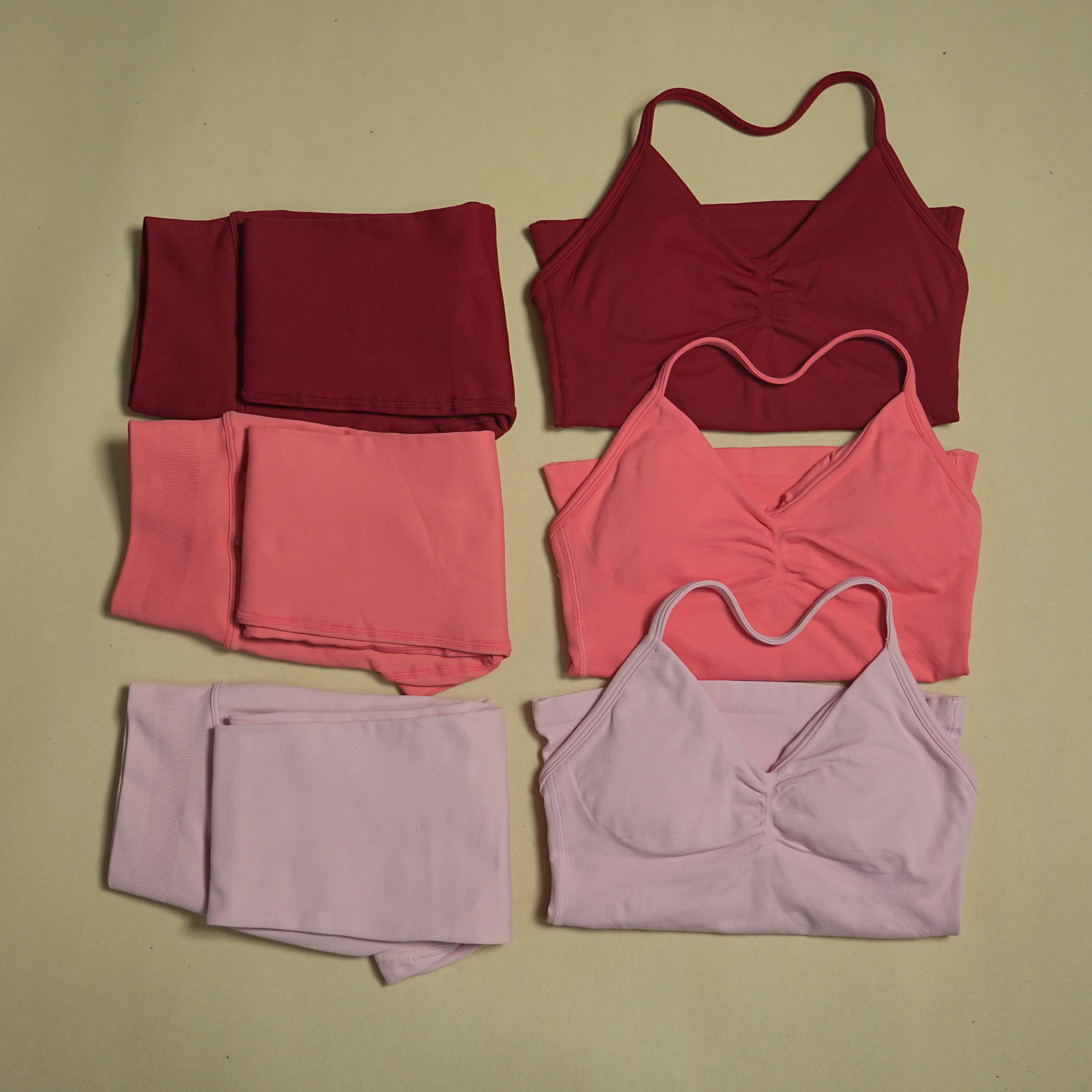 Women's 2-Piece Seamless Active Set, Backless Lace Up Yoga Crop Top, High Waist Hip Lifting Leggings, Breathable Running Fitness
Women's 2-Piece Seamless Active Set, Backless Lace Up Yoga Crop Top, High Waist Hip Lifting Leggings, Breathable Running Fitness