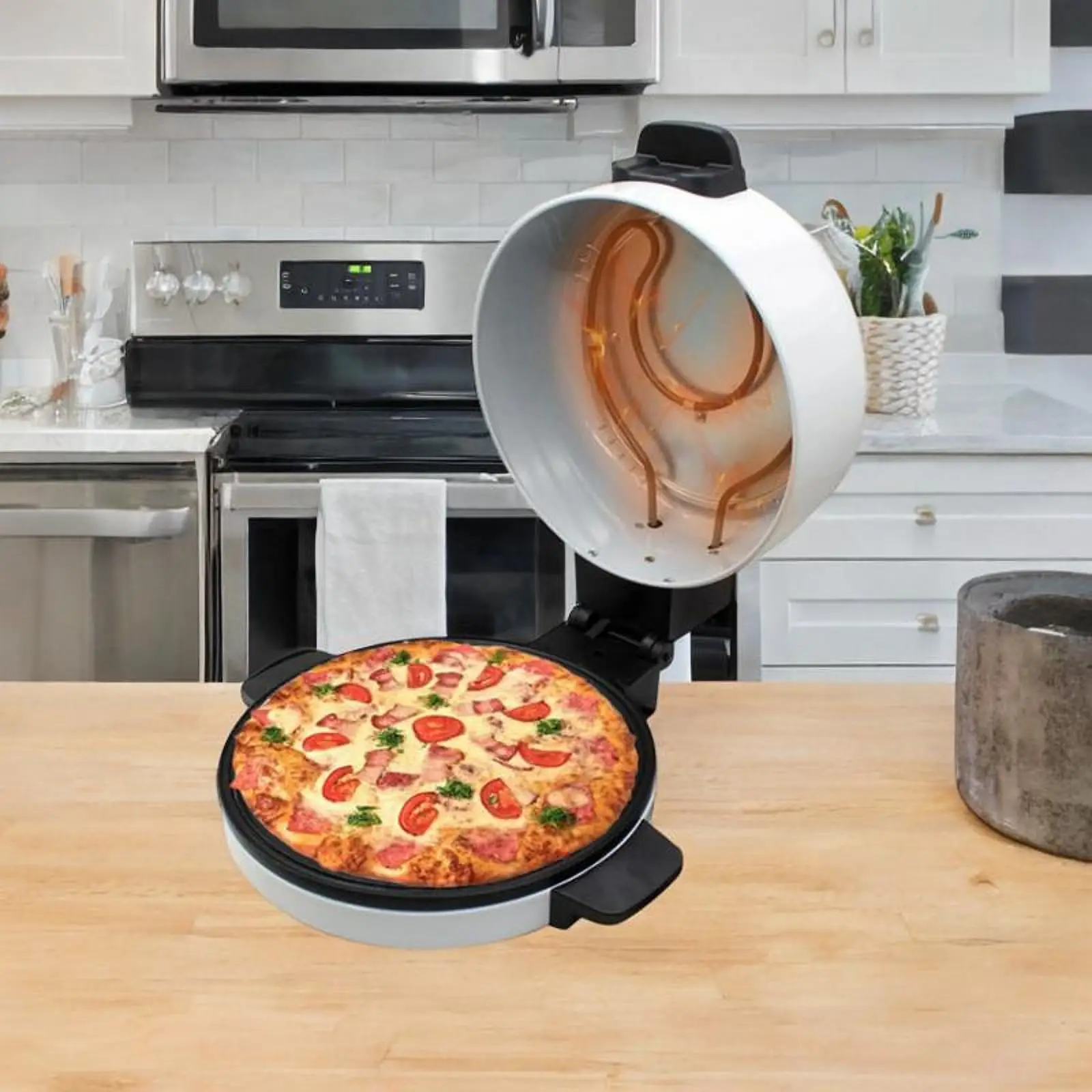 Pizza Making Machine Sturdy Electric Countertop Oven for Quesadillas Home Omelettes
Pizza Making Machine Sturdy Electric Countertop Oven for Quesadillas Home Omelettes