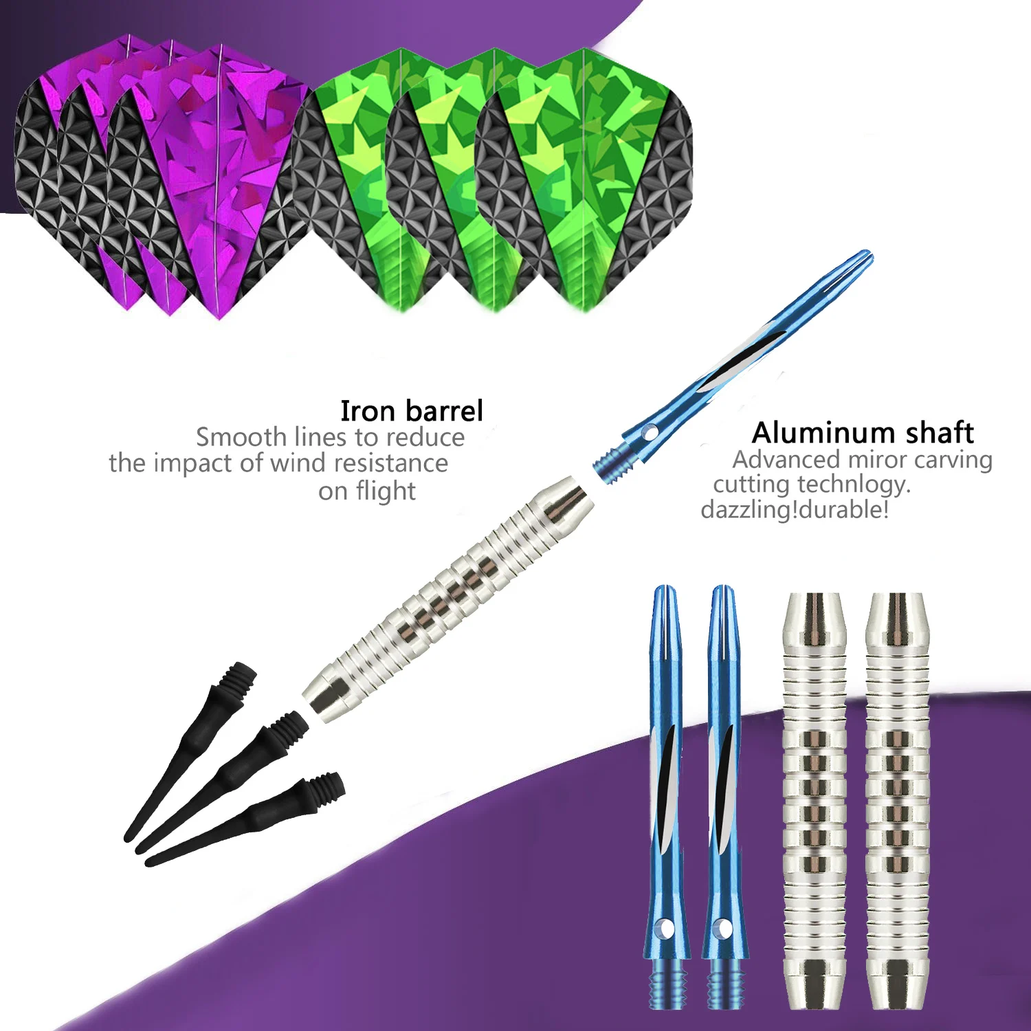 Набор дротиков с мягкими наконечниками, 6 алюминиевых дротиков, мягкие - с овальным пластиковым кейсом для хранения, профессиональные иглы для турниров и домашнего использования
Набор дротиков с мягкими наконечниками, 6 алюминиевых дротиков, мягкие - с овальным пластиковым кейсом для хранения, профессиональные иглы для турниров и домашнего использования