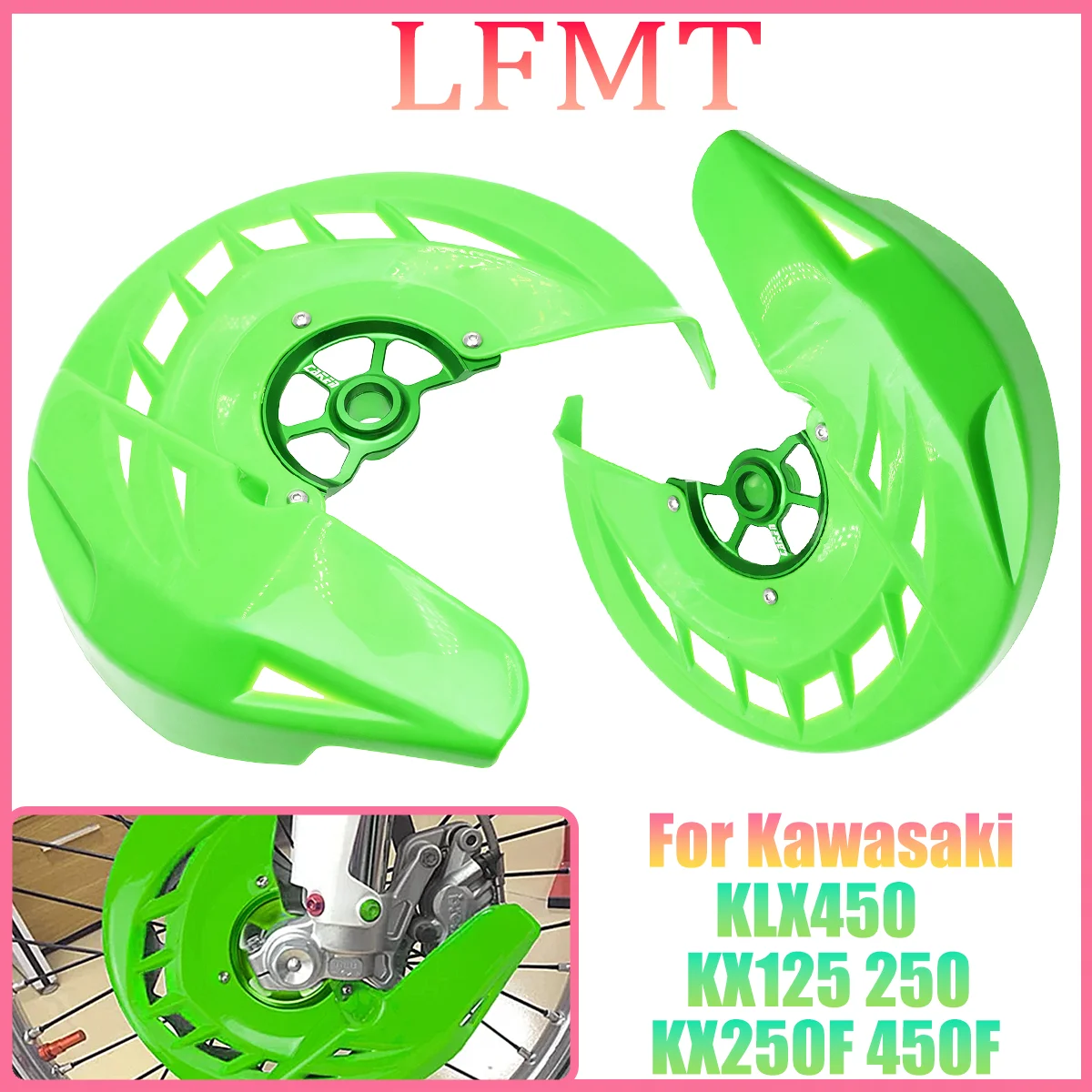 Endurance Dirt bike retrofit for Kawasaki KX125 KX250 KX250F KX450F KLX450 KX125 250 250F 450F 2006-2020 front brake disc guard
Endurance Dirt bike retrofit for Kawasaki KX125 KX250 KX250F KX450F KLX450 KX125 250 250F 450F 2006-2020 front brake disc guard