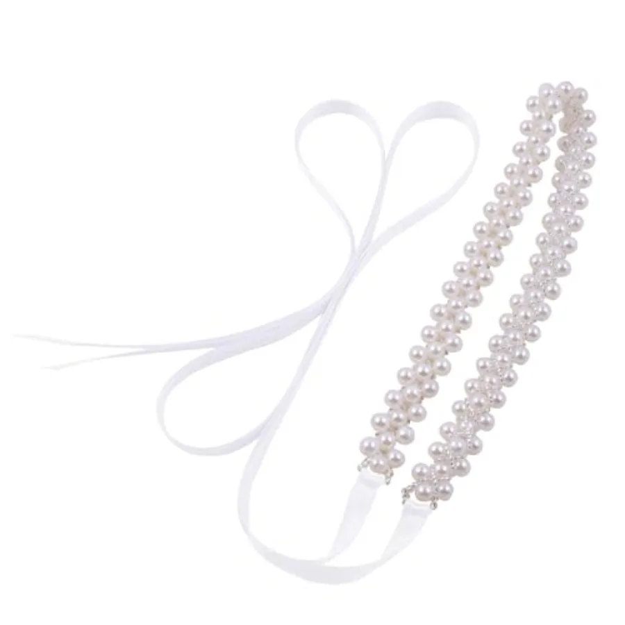 Pearl Bridal Belt Handmade Beaded Wedding Belt on Both Sides, Pearl Crystal Sash for Wedding Dress Bridesmaid
Pearl Bridal Belt Handmade Beaded Wedding Belt on Both Sides, Pearl Crystal Sash for Wedding Dress Bridesmaid