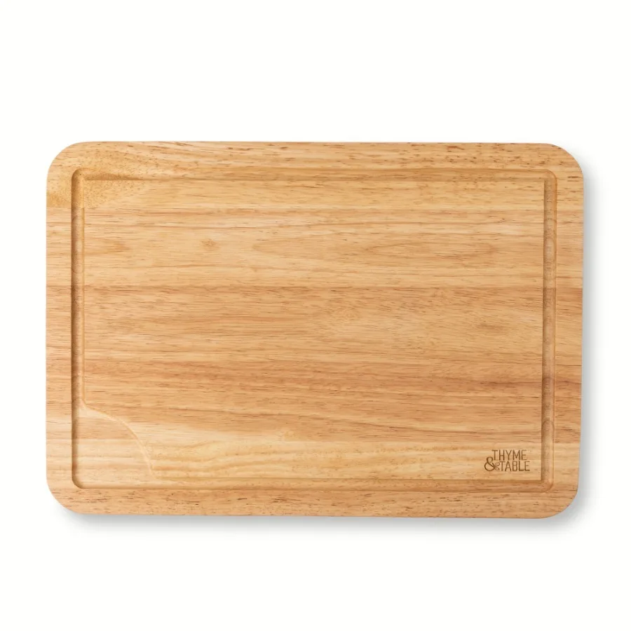 Thyme and Table Extra Large 14"x20" Rubberwood Cutting Board with Anti-Slip Grips
Thyme and Table Extra Large 14"x20" Rubberwood Cutting Board with Anti-Slip Grips