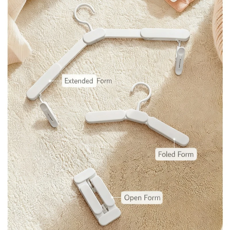 Portable Folding Clothes Hanger, Multifunctional Drying Rack, Anti Slip, Bold and Seamless Travel Clothes Hanger with Clip
Portable Folding Clothes Hanger, Multifunctional Drying Rack, Anti Slip, Bold and Seamless Travel Clothes Hanger with Clip