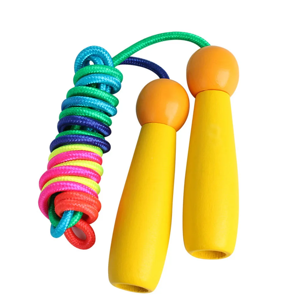 Adjustable Jump Rope Colorful Cotton Rope Smooth Wooden H Portable Kids Exercise Ropes Outdoor Skipping Workout Fitness
Adjustable Jump Rope Colorful Cotton Rope Smooth Wooden H Portable Kids Exercise Ropes Outdoor Skipping Workout Fitness