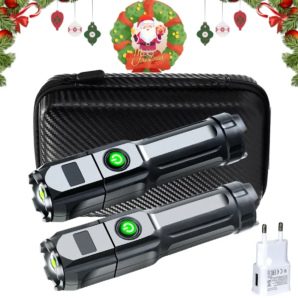 Мощный светодиодный фонарик, USB перезаряжаемый фонарик, телескопическая лампа с зумом, уличный водонепроницаемый портативный фонарь для экстренных походов
Мощный светодиодный фонарик, USB перезаряжаемый фонарик, телескопическая лампа с зумом, уличный водонепроницаемый портативный фонарь для экстренных походов