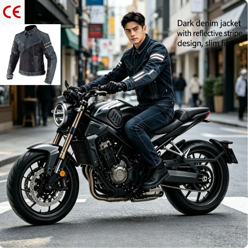 JK006 Cycling Jacket - Spring Breathable Denim Mesh Racing Style - High Impact-Resistant Denim Cycling Suit - Cycling Jacket
JK006 Cycling Jacket - Spring Breathable Denim Mesh Racing Style - High Impact-Resistant Denim Cycling Suit - Cycling Jacket