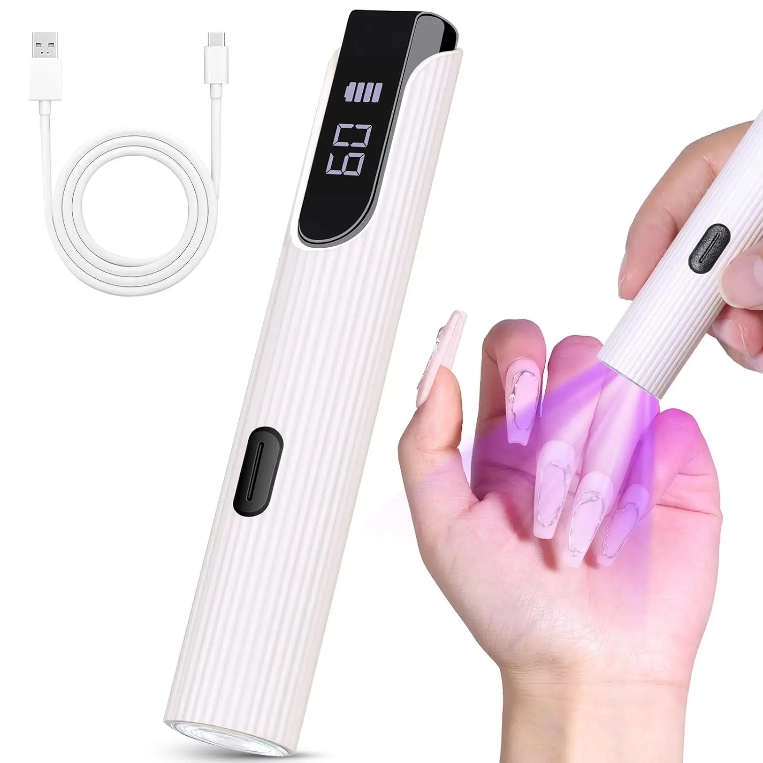 Gel Nail Polish Handheld UV/LED Lamp – Rechargeable DIY Curing Light for Quick Drying & No Skin Darkening
Gel Nail Polish Handheld UV/LED Lamp – Rechargeable DIY Curing Light for Quick Drying & No Skin Darkening