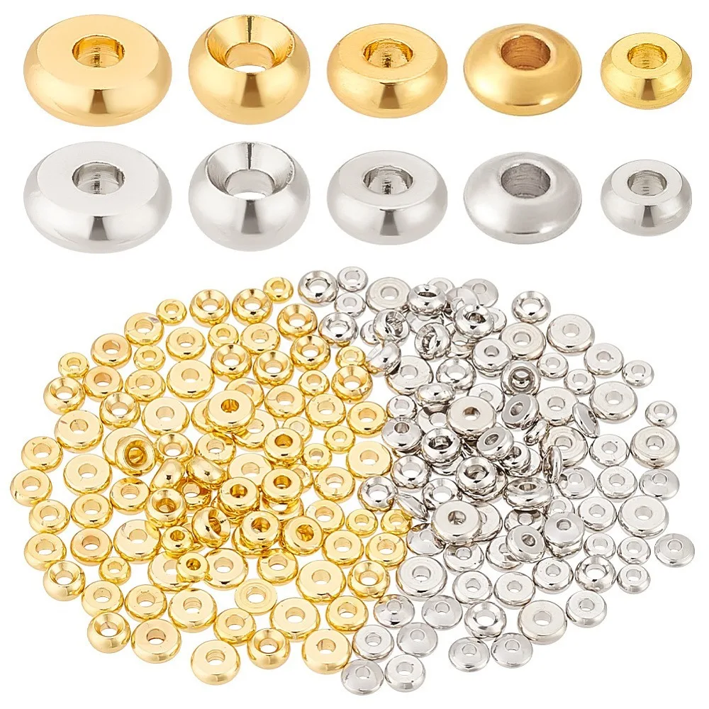 1box 200pcs 10 styles Brass Spacer Beads Flat Round en 4~6x1.5~3mm Hole: 1.5~2mm 20pcs/style
1box 200pcs 10 styles Brass Spacer Beads Flat Round en 4~6x1.5~3mm Hole: 1.5~2mm 20pcs/style