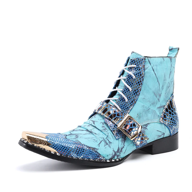 Autumn and Winter Men's Ankle Boots Party Leather Motorcycle Strap Buckle Short Boots Metal Pointed Business Casual
Autumn and Winter Men's Ankle Boots Party Leather Motorcycle Strap Buckle Short Boots Metal Pointed Business Casual